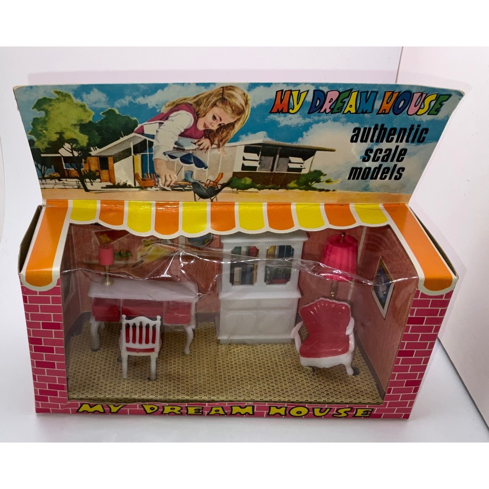 Vintage My Dream House Authentic Scale Models Dollhouse Furniture 6 Room Sets - Picture 4 of 7